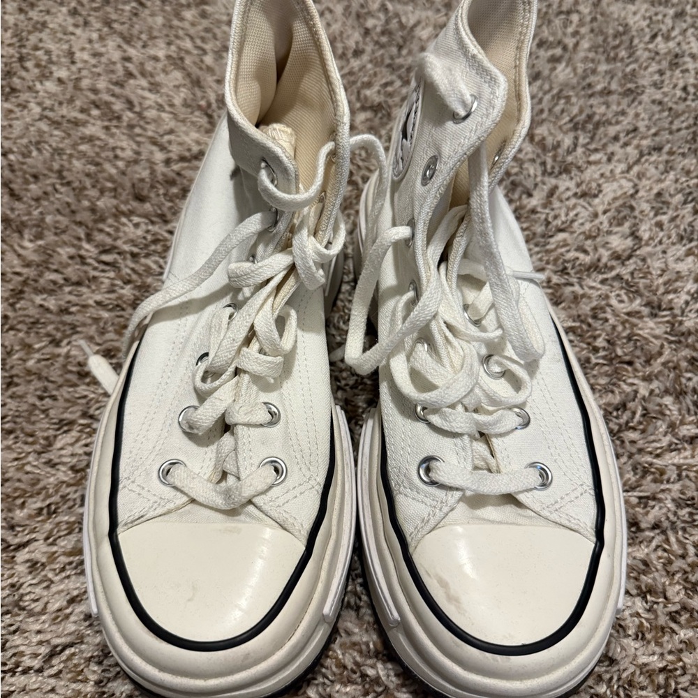 White High-Top Sneakers
